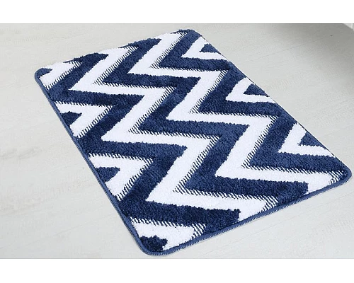 Заказать Коврик для ванной комнаты Fixsen River 800х500 FX-5004M Темно-синий в магазине сантехники Santeh-Crystal.ru