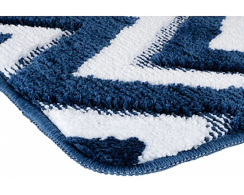 Заказать Коврик для ванной комнаты Fixsen River 800х500 FX-5004M Темно-синий в магазине сантехники Santeh-Crystal.ru
