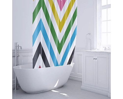 Приобрести Шторка для ванны Fixsen Twist FX-1569A Мультиколор в магазине сантехники Santeh-Crystal.ru