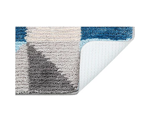 Приобрести Коврик для ванной комнаты Fixsen Visa 80х50 FX-5005X Серый Голубой в магазине сантехники Santeh-Crystal.ru