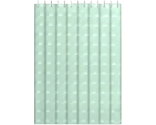 Заказать Штора для ванны Haiba 180х200 HB75101-12 Зеленая 3D в магазине сантехники Santeh-Crystal.ru