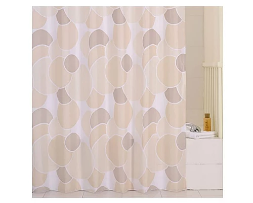 Приобрести Штора для ванны Iddis Cream Balls 240x200 Бежевая в магазине сантехники Santeh-Crystal.ru