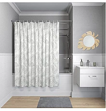 Шторка для ванны Iddis Basic 200x240 B48P218i11 Белая Зеленая