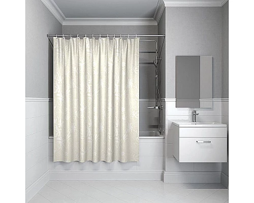 Купить Шторка для ванны Iddis Basic B59P118i11 180х180 Бежевая в магазине сантехники Santeh-Crystal.ru