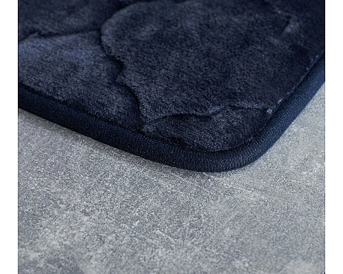 Купить Коврик для ванной комнаты Iddis Basic 50х80 B20P580i12 Темно-синий в магазине сантехники Santeh-Crystal.ru