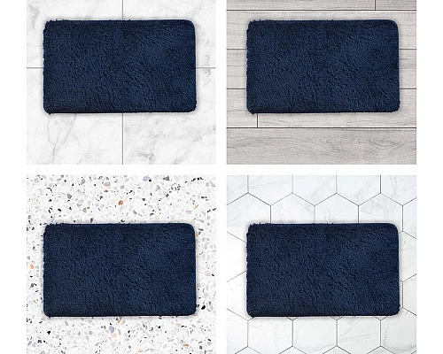 Заказать Коврик для ванной комнаты Iddis Decor 50х80 D17M580i12 Темно-синий в магазине сантехники Santeh-Crystal.ru