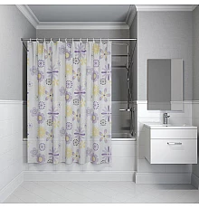 Штора для ванны Iddis Promo P03PV11i11 1800x1800 Сиреневый