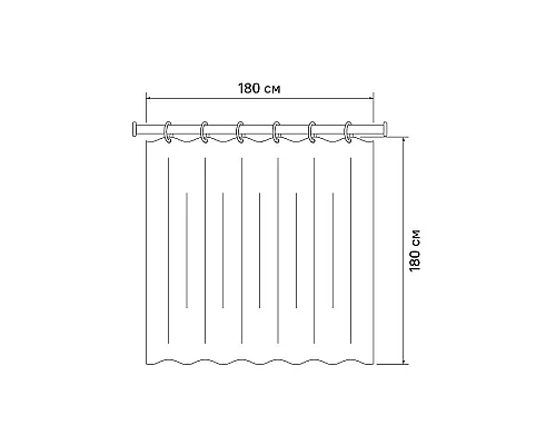 Приобрести Штора для ванны Iddis Promo 180х180 P39PV11i11 Розовая в магазине сантехники Santeh-Crystal.ru