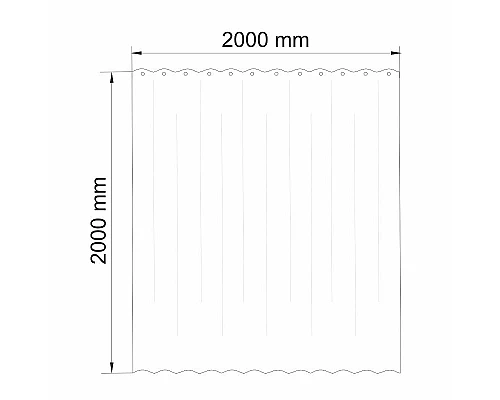 Купить Штора для ванны WasserKRAFT Aland 200х200 SC-85102 Белая в магазине сантехники Santeh-Crystal.ru
