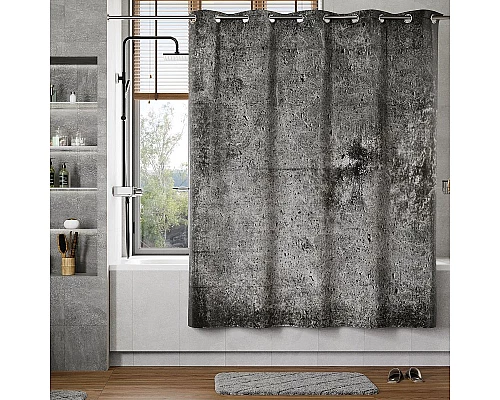 Купить Штора для ванны WasserKRAFT Aland 200х200 SC-85103 Серая в магазине сантехники Santeh-Crystal.ru
