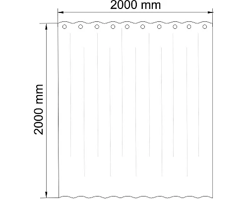Купить Штора для ванны WasserKRAFT Aland 200х200 SC-85105 Черная в магазине сантехники Santeh-Crystal.ru