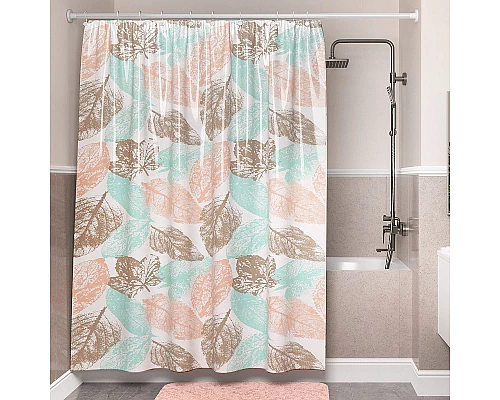 Приобрести Штора для ванны WasserKRAFT Ammer 180х200 SC-70101 Цветные листья в магазине сантехники Santeh-Crystal.ru