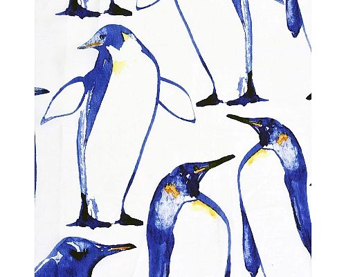 Приобрести Штора для ванны WasserKRAFT Berkel 180х200 SC-49101 Пингвины в магазине сантехники Santeh-Crystal.ru