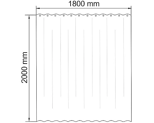 Заказать Штора для ванны WasserKRAFT Dinkel 180х200 SC-46101 Кактусы в магазине сантехники Santeh-Crystal.ru