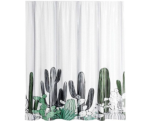 Заказать Штора для ванны WasserKRAFT Dinkel 180х200 SC-46101 Кактусы в магазине сантехники Santeh-Crystal.ru