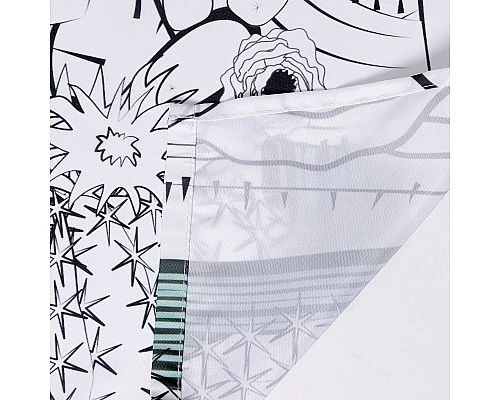 Заказать Штора для ванны WasserKRAFT Dinkel 180х200 SC-46101 Кактусы в магазине сантехники Santeh-Crystal.ru