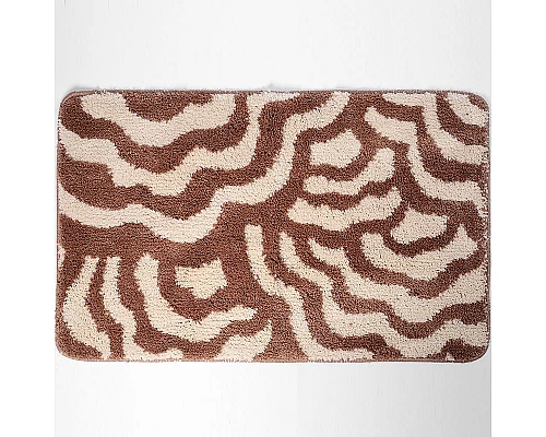 Купить Коврик для ванной комнаты WasserKRAFT Donau 75х45 BM-9401 Коричневый в магазине сантехники Santeh-Crystal.ru