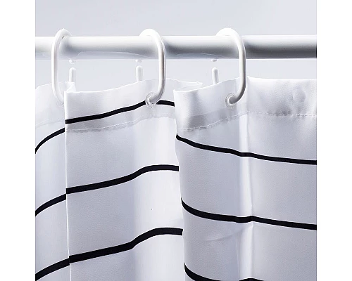 Заказать Штора для ванны WasserKRAFT Donau 180х200 SC-24101 Полосы в магазине сантехники Santeh-Crystal.ru