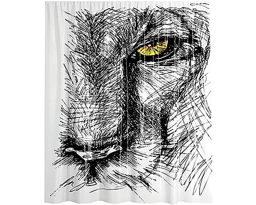 Приобрести Штора для ванны WasserKRAFT Isar 180х200 SC-73101 Животный в магазине сантехники Santeh-Crystal.ru