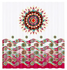 Штора для ванны WasserKRAFT Isen 180х200 SC-40101 Цветы