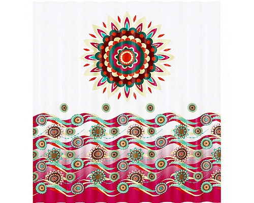 Приобрести Штора для ванны WasserKRAFT Isen 180х200 SC-40101 Цветы в магазине сантехники Santeh-Crystal.ru