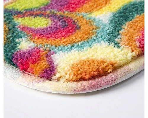 Заказать Коврик для ванной комнаты WasserKRAFT Leine 80х50 BM-5002 Мультицвет в магазине сантехники Santeh-Crystal.ru