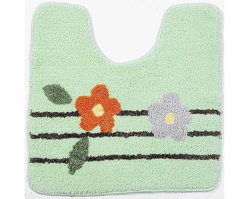 Заказать Коврик для туалета WasserKRAFT Lippe 50х50 BM-6509 Зеленый в магазине сантехники Santeh-Crystal.ru