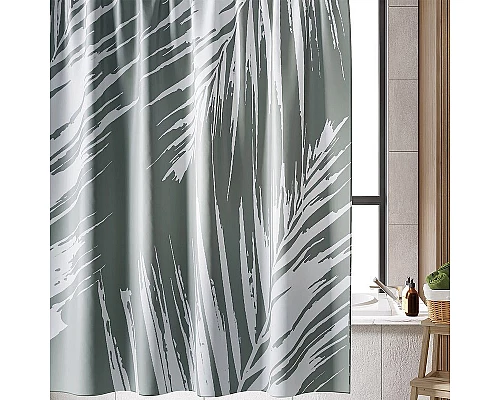 Купить Штора для ванны WasserKRAFT Lopau 180х200 SC-60101 Зеленая в магазине сантехники Santeh-Crystal.ru