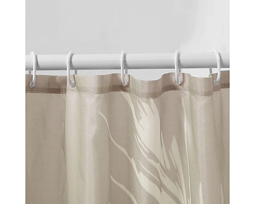 Приобрести Штора для ванны WasserKRAFT Lopau 180х200 SC-60201 Бежевая в магазине сантехники Santeh-Crystal.ru