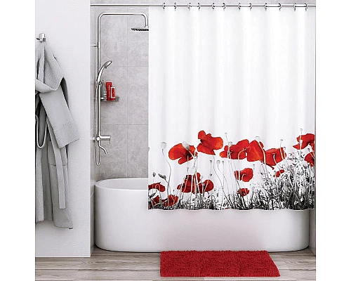 Купить Штора для ванны WasserKRAFT Main 180x200 SC-47101 Белая в магазине сантехники Santeh-Crystal.ru