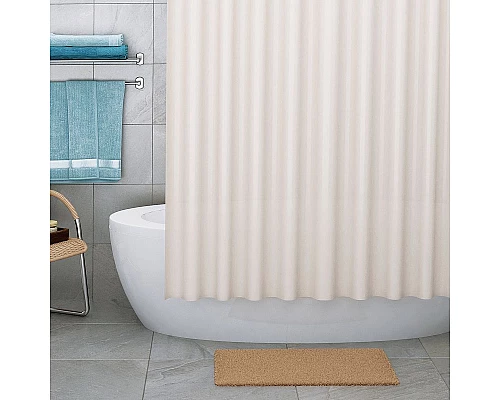 Заказать Штора для ванны WasserKRAFT Vils 180х200 SC-10101 Бежевая в магазине сантехники Santeh-Crystal.ru