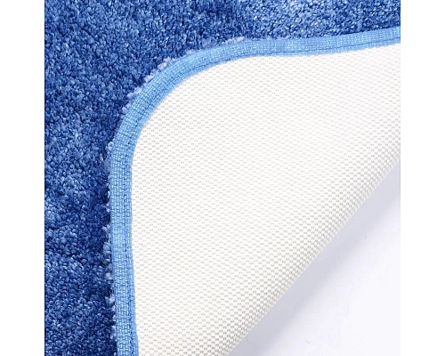Купить Коврик для ванной комнаты WasserKRAFT Wern 57x55 BM-2504 Dark Blue в магазине сантехники Santeh-Crystal.ru