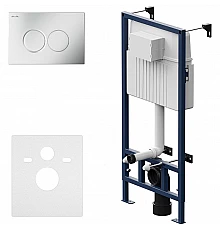 Инсталляция AM.PM Pro С I012707.0131 для унитаза с клавишей смыва Хром матовый