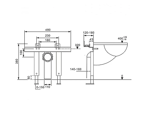 Купить Инсталляция Abber AC0102P для унитаза с крепежом в магазине сантехники Santeh-Crystal.ru