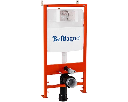 Инсталляция BelBagno BB026/BB050CR.MAT с клавишей смыва Хром матовый