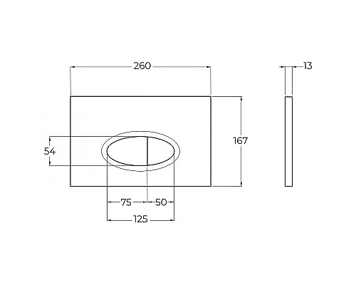 Инсталляция BelBagno BB026/BB050CR.MAT с клавишей смыва Хром матовый