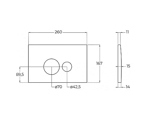 Инсталляция BelBagno BB026/BB081CR с клавишей смыва Хром глянцевый