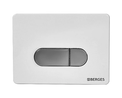 Заказать Инсталляция Berges Novum 040237 для унитаза с клавишей смыва Белый Хром в магазине сантехники Santeh-Crystal.ru