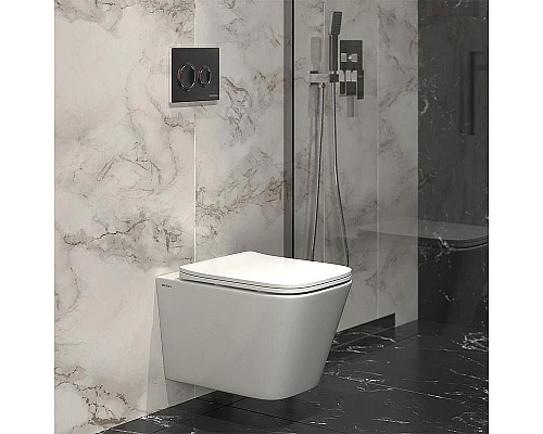 Приобрести Инсталляция Berges Novum L3 040263 для унитаза с клавишей смыва Хром глянцевый в магазине сантехники Santeh-Crystal.ru