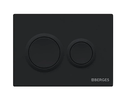Купить Инсталляция Berges Novum 525 040265 для унитаза с Черной Soft Touch клавишей смыва в магазине сантехники Santeh-Crystal.ru
