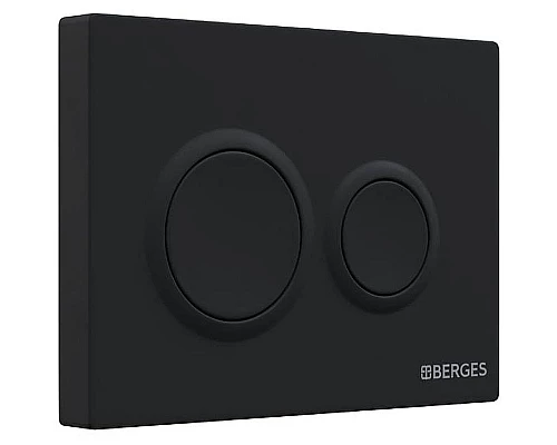 Купить Инсталляция Berges Novum 525 040265 для унитаза с Черной Soft Touch клавишей смыва в магазине сантехники Santeh-Crystal.ru