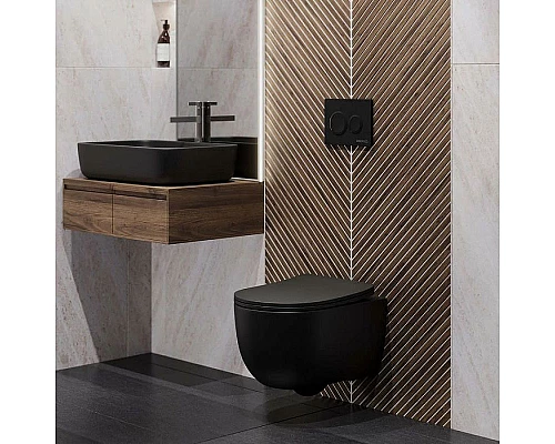 Купить Инсталляция Berges Novum 525 040265 для унитаза с Черной Soft Touch клавишей смыва в магазине сантехники Santeh-Crystal.ru