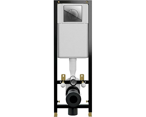 Заказать Инсталляция Cersanit Black 35 S-IN-BLACK-Cg-w для унитаза с клавишей смыва Хром в магазине сантехники Santeh-Crystal.ru