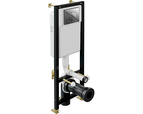 Заказать Инсталляция Cersanit Black 35 S-IN-BLACK-Cg-w для унитаза с клавишей смыва Хром в магазине сантехники Santeh-Crystal.ru