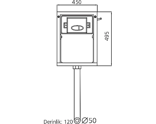 Заказать Смывной бачок SantiLine SL-05 с Черной матовой клавишей смыва в магазине сантехники Santeh-Crystal.ru