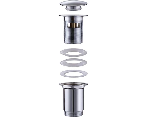 Приобрести Донный клапан Abber AF0010 Click-Clack Хром в магазине сантехники Santeh-Crystal.ru