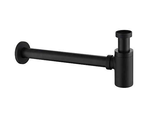 Приобрести Сифон для раковины Abber AF0030B Черный матовый в магазине сантехники Santeh-Crystal.ru