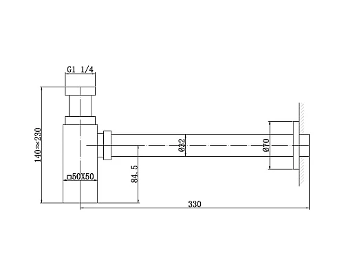 Заказать Сифон для раковины Abber AF0031 Хром в магазине сантехники Santeh-Crystal.ru