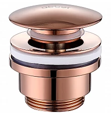 Донный клапан Abber AF0011RG click-clack Розовое золото