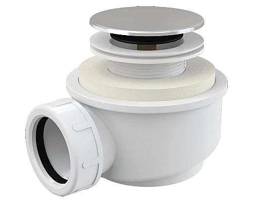 Купить Сифон для душевого поддона Alcaplast A476 Хром в магазине сантехники Santeh-Crystal.ru